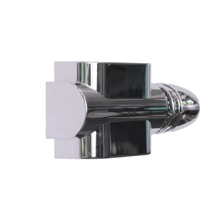 Herz Design Anschlussgarnitur für Ventilheizkörper - Durchgangsform, chrom  - Ventilanschluss  1